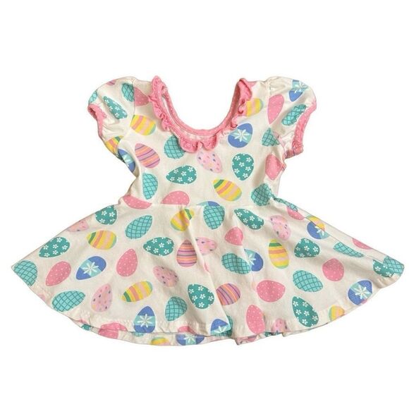 Eleanor Rose Annie Top White with Easter Eggs & Marianne Shorts in Pink Size 7-8 - Picture 3 of 9